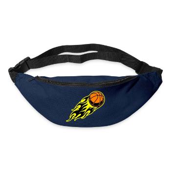 Basketball flame - Bum bag - navy - Front