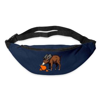 Wildschwein an der Birne - Gürteltasche - Navy - Vorne