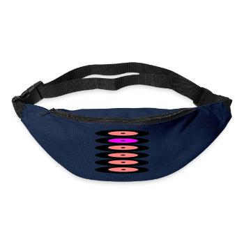 Schallplatten - Gürteltasche - Navy - Vorne