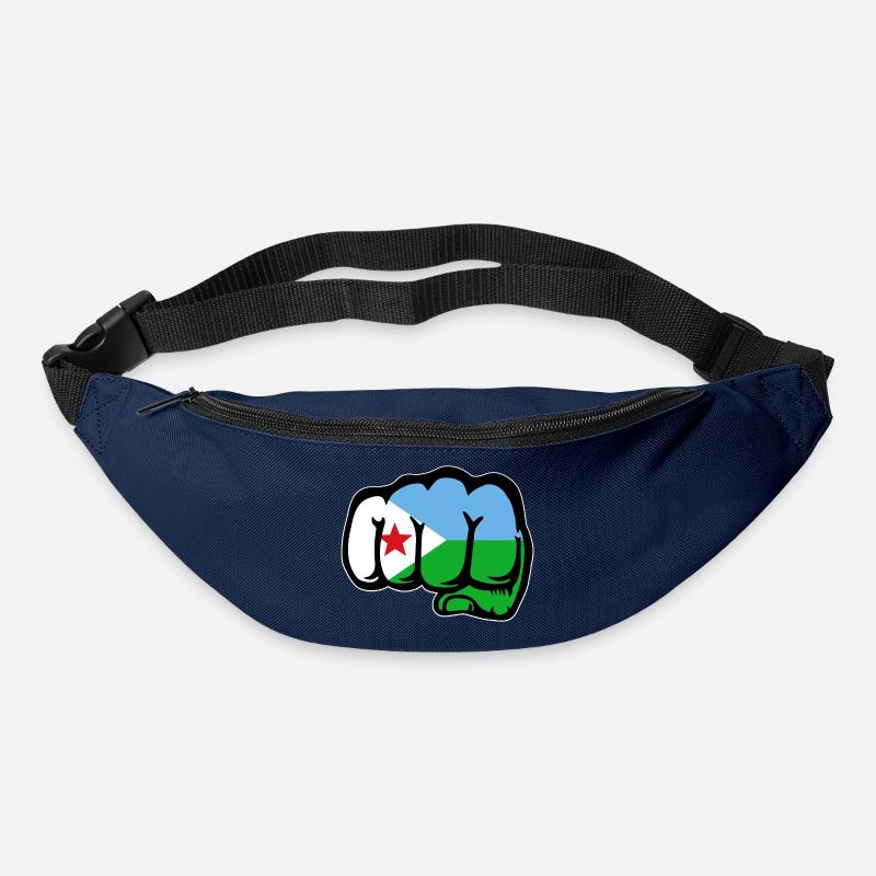 Dschibuti Flagge Faust - Gürteltasche - Navy