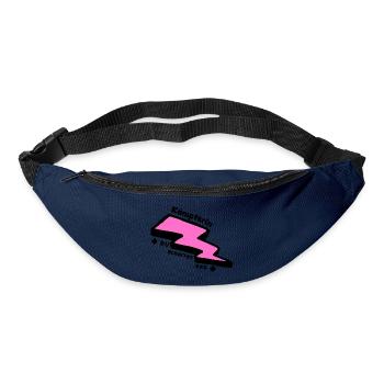 Glücksbringer: Du schaffst das! Kämpferin - Gürteltasche - Navy - Vorne