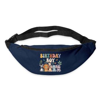Animals Zoo Party Jungle Zoo Birthday Boy - Bum bag - navy - Front