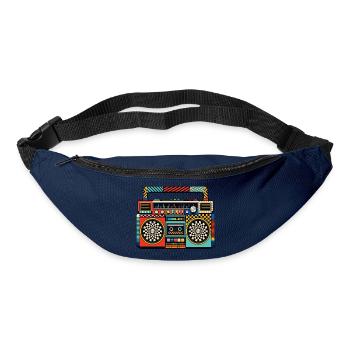 Retro Boombox – 80s Ghetto Blaster - Bum bag - navy - Front