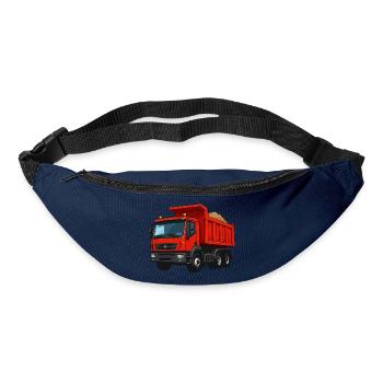 Roter Kipplader Cartoon-Design - Gürteltasche - Navy - Vorne