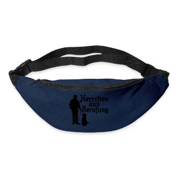 Herrchen aus Berufung, Hund, Tier, Geschenk - Gürteltasche - Navy - Vorne