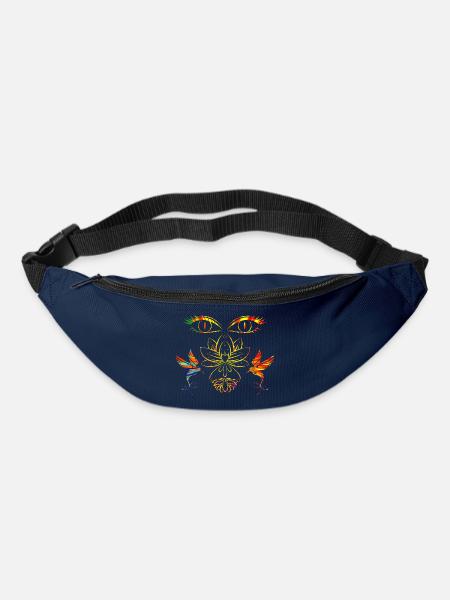 Visage zen - Sac banane - marine