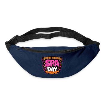  I Thought This Was A Spa Day Lustiger Wellness - Gürteltasche - Navy - Vorne