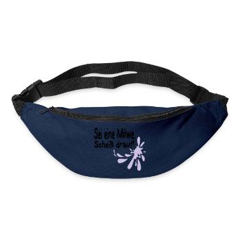 Möwen Scheiß drauf--3 - Gürteltasche - Navy - Vorne