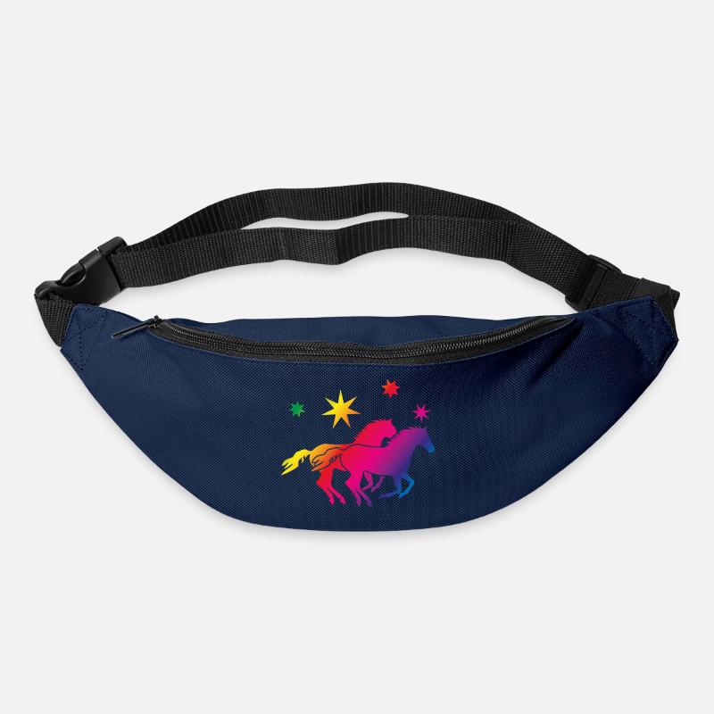 Regenbogenpferde Sternenglanz - Gürteltasche - Navy