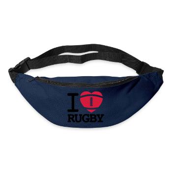 I love Rugby - Gürteltasche - Navy - Vorne