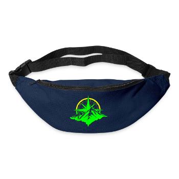 Compass With Mountain Silhouette - Bum bag - navy - Front