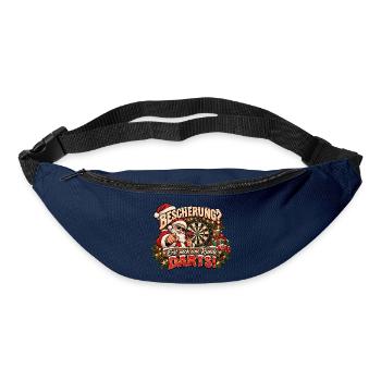 Darts lustiges weihnachtliches Motiv Dart-Motiv - Gürteltasche - Navy - Vorne