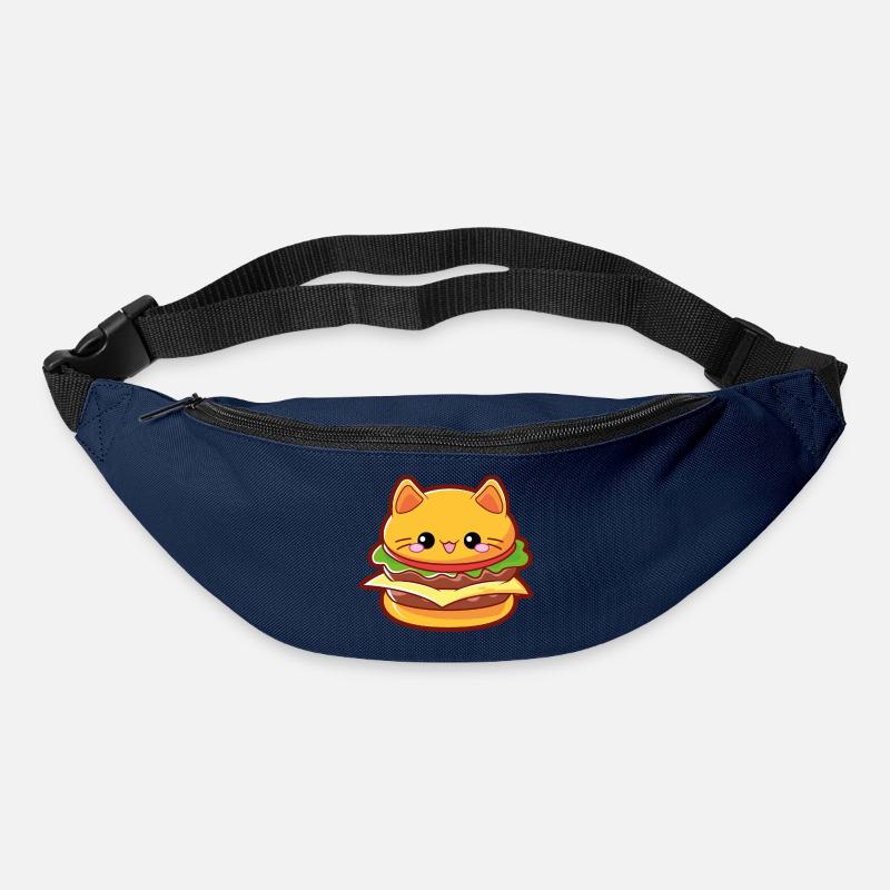 Burger Cat / Burger Katze moodrush - Gürteltasche - Navy