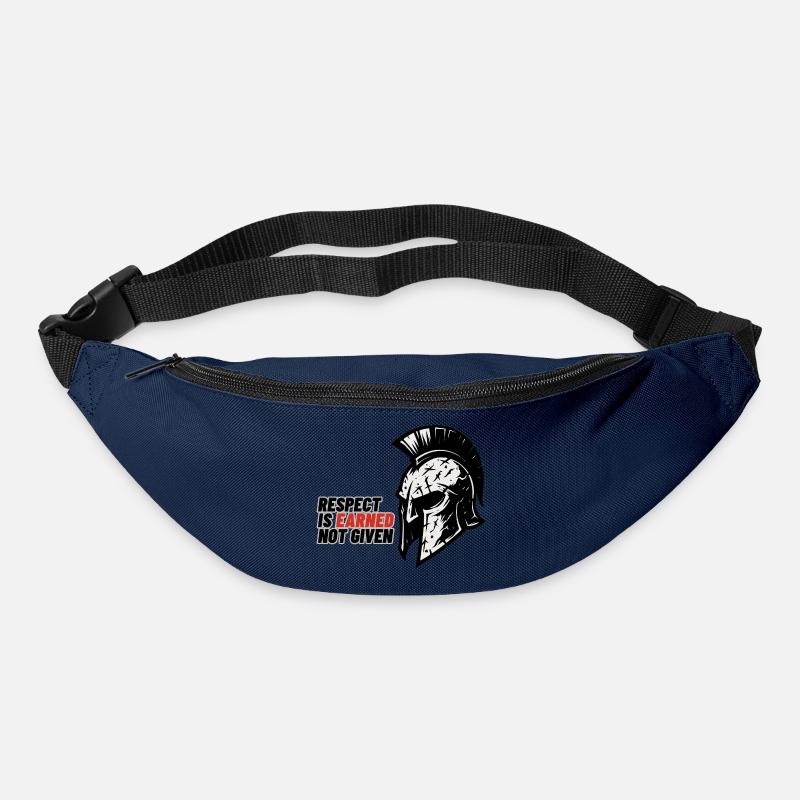 Respect Is earned not given – Spartanerhelm - Gürteltasche - Navy