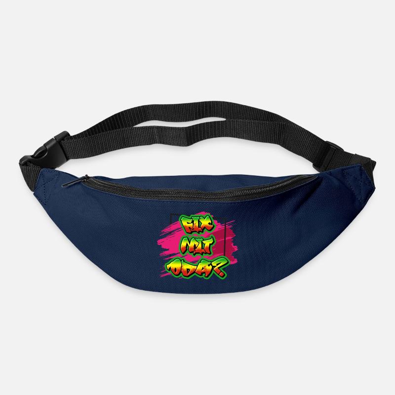 Graffiti Inspired Paint Sprayer Design, Dialect - Bum bag - navy