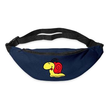 Snail cheeky tongue sticking out quickly small - Bum bag - navy - Front