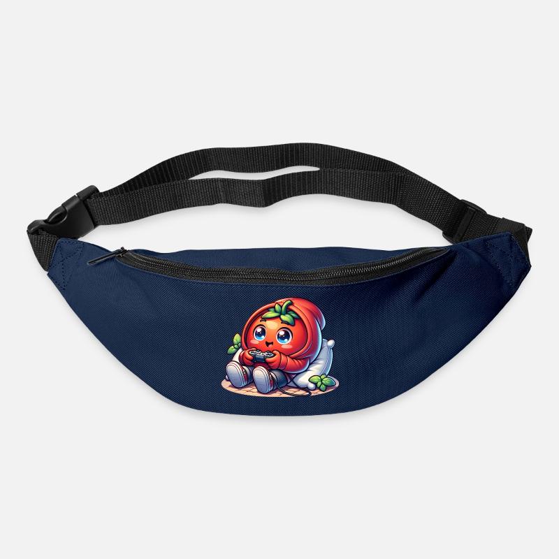 Kawaii Tomate Gamer Mit Controller Chibi Gaming - Gürteltasche - Navy