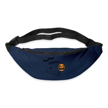 Halloween Kürbis Silhouette - Gürteltasche - Navy - Vorne
