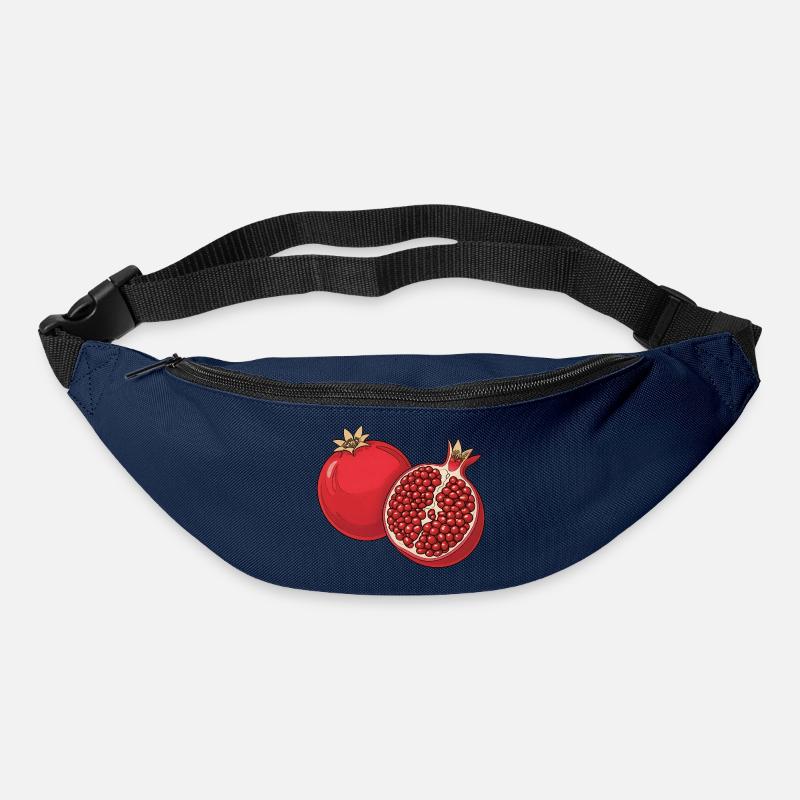 Granatapfel Illustration - Gürteltasche - Navy