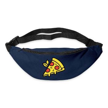 Pizza Piece Italy Food Pizzeria Foodie - Bum bag - navy - Front