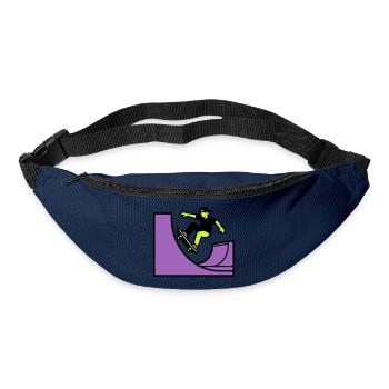 Skateboard Halfpipe Grafik - Gürteltasche - Navy - Vorne