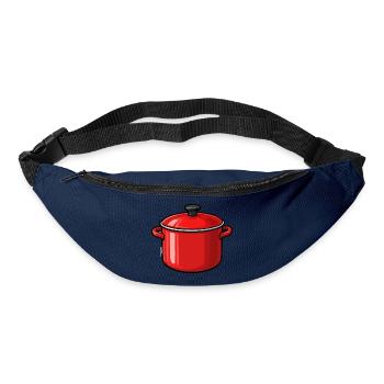 Roter Topf Cartoon Stil - Gürteltasche - Navy - Vorne