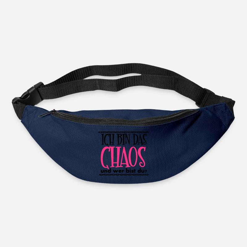 Ich bin das Chaos Geschenk - Gürteltasche - Navy