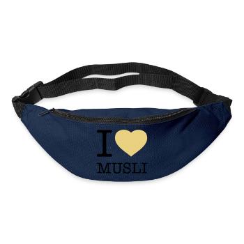 I LOVE MUSLI Müsli - Gürteltasche - Navy - Vorne