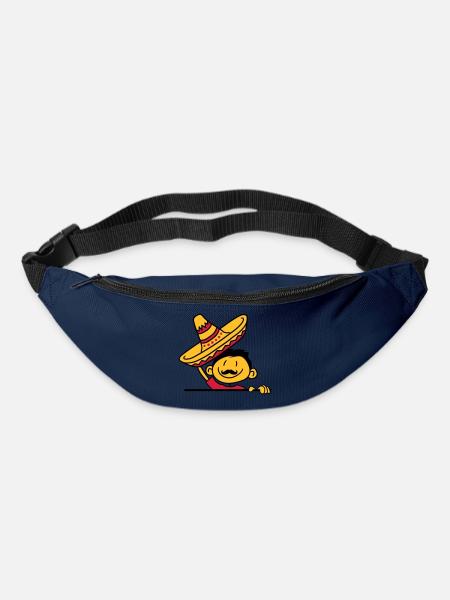 gruessen sombrero mexikaner mexikanisch suedamerik - Gürteltasche - Navy