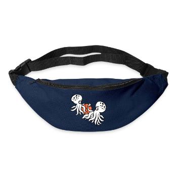 2 Octopus basket-ball jouer au ballon Sport d’équipe Hobby - Sac banane - marine - Devant