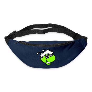 Nerd Caterpillar Intelligent Geek Worm Horn-rimmed Glasses Smart - Bum bag - navy - Front