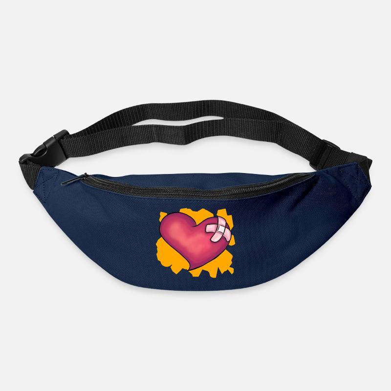 Patched Heart - Gürteltasche - Navy