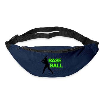 Baseball Neon Grunge Font - Bum bag - navy - Front