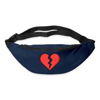 Gebrochenes Herz  - Gürteltasche - Navy - Vorne