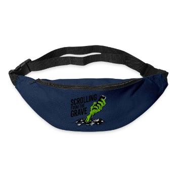 Vom Grab zum Scrollen - Gürteltasche - Navy - Vorne