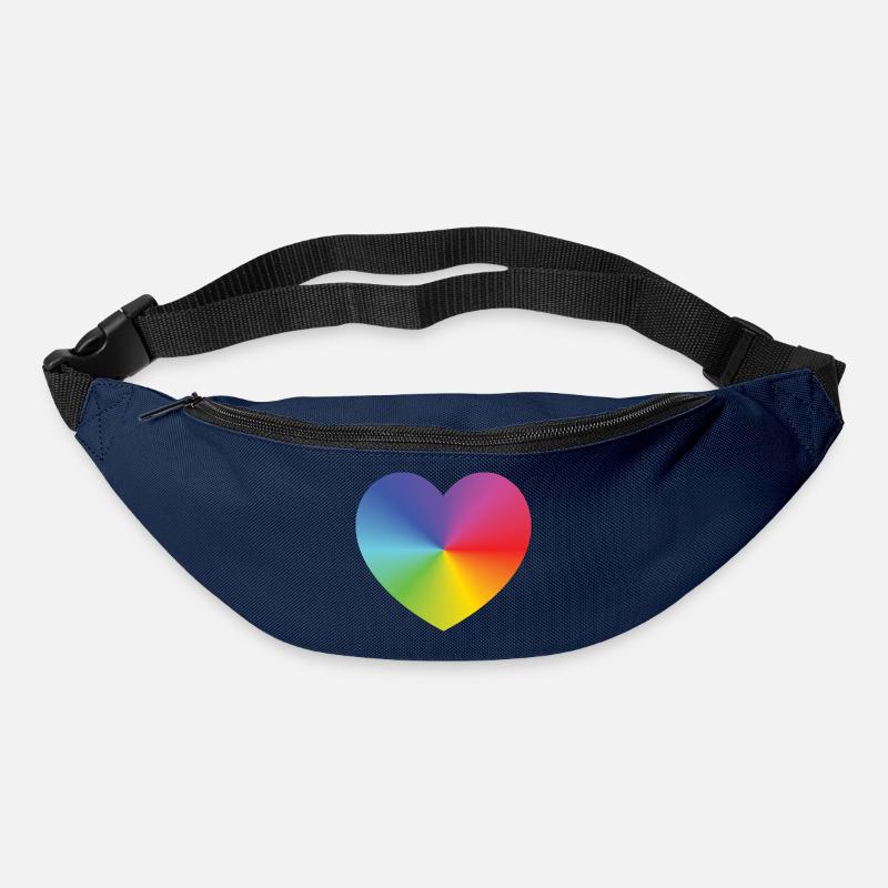Rainbow Heart - Gürteltasche - Navy