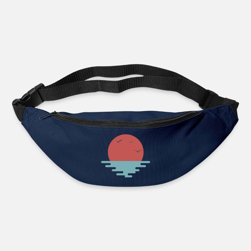 Fernweh - Reiselust - Gürteltasche - Navy