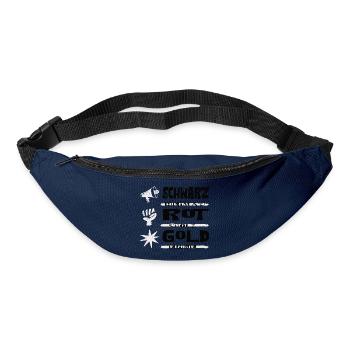 Black Red Gold - Bum bag - navy - Front