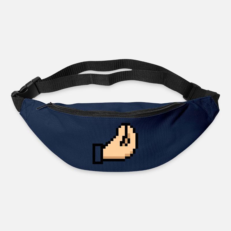 Pixel Hand Cursor Design Italia - Bum bag - navy