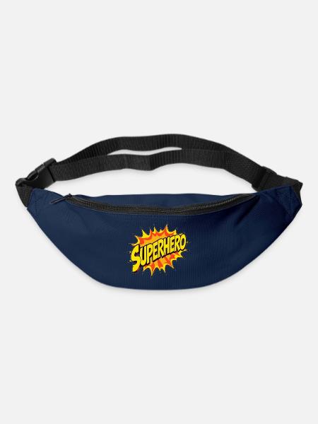 Superhelden-Design im Comic-Stil - Gürteltasche - Navy
