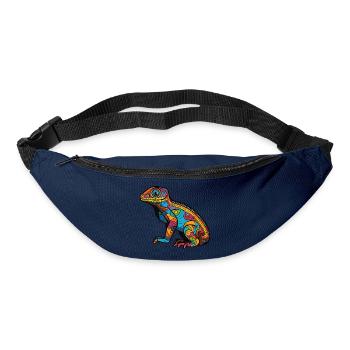 Psychedelische Mosaic-Echse - Gürteltasche - Navy - Vorne