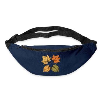 Tanzende Herbstblätter - Gürteltasche - Navy - Vorne