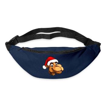 Kamele Christmas - Gürteltasche - Navy - Vorne