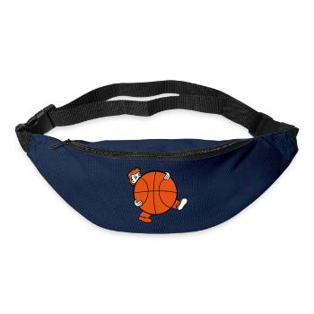 basket-ball sport club géant panier lancer balle b - Sac banane - marine - Devant