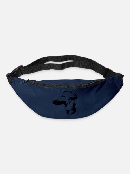 Whippet head - Bum bag - navy