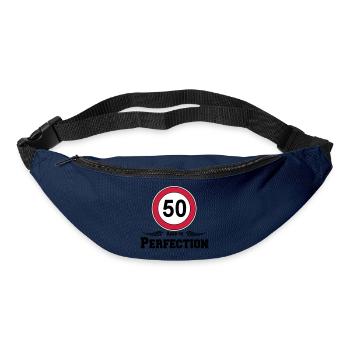 50.Geburtstag , 50 Aged to Perfection ..(25) - Gürteltasche - Navy - Vorne