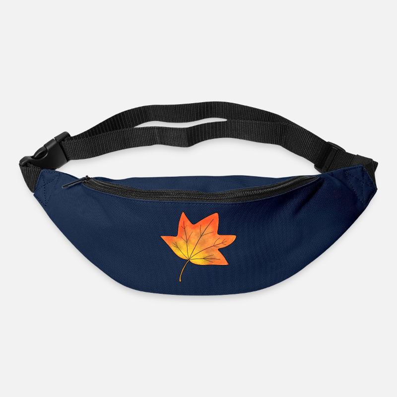 Feuille d’automne feuille d’érable - Sac banane - marine