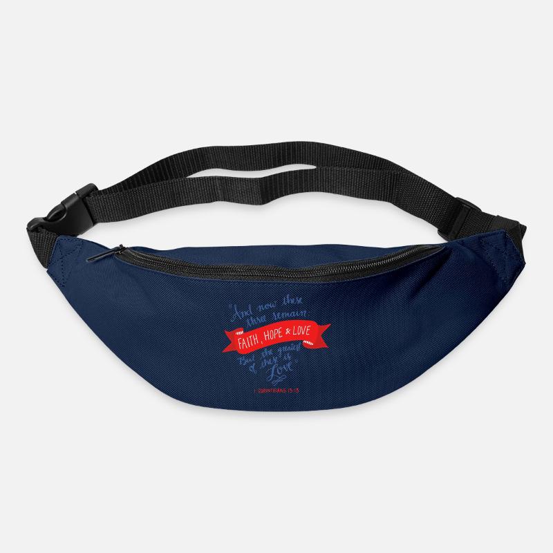 Glaube, Hoffnung und Liebe 2 - Gürteltasche - Navy