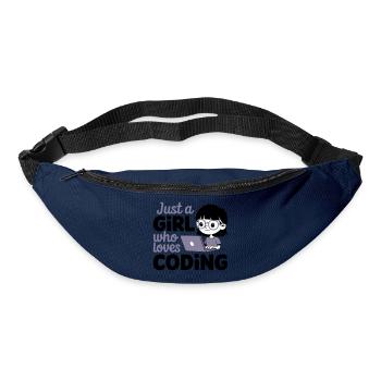 Just a Girl Who Loves Coding - Bum bag - navy - Front