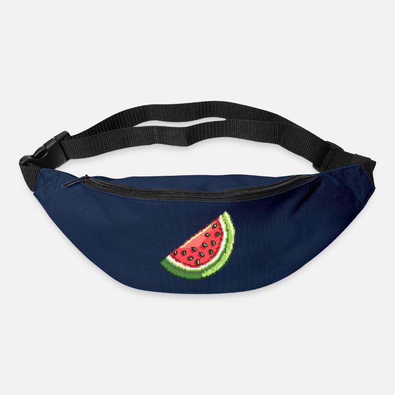 Pixel Wassermelone Slice - Gürteltasche - Navy